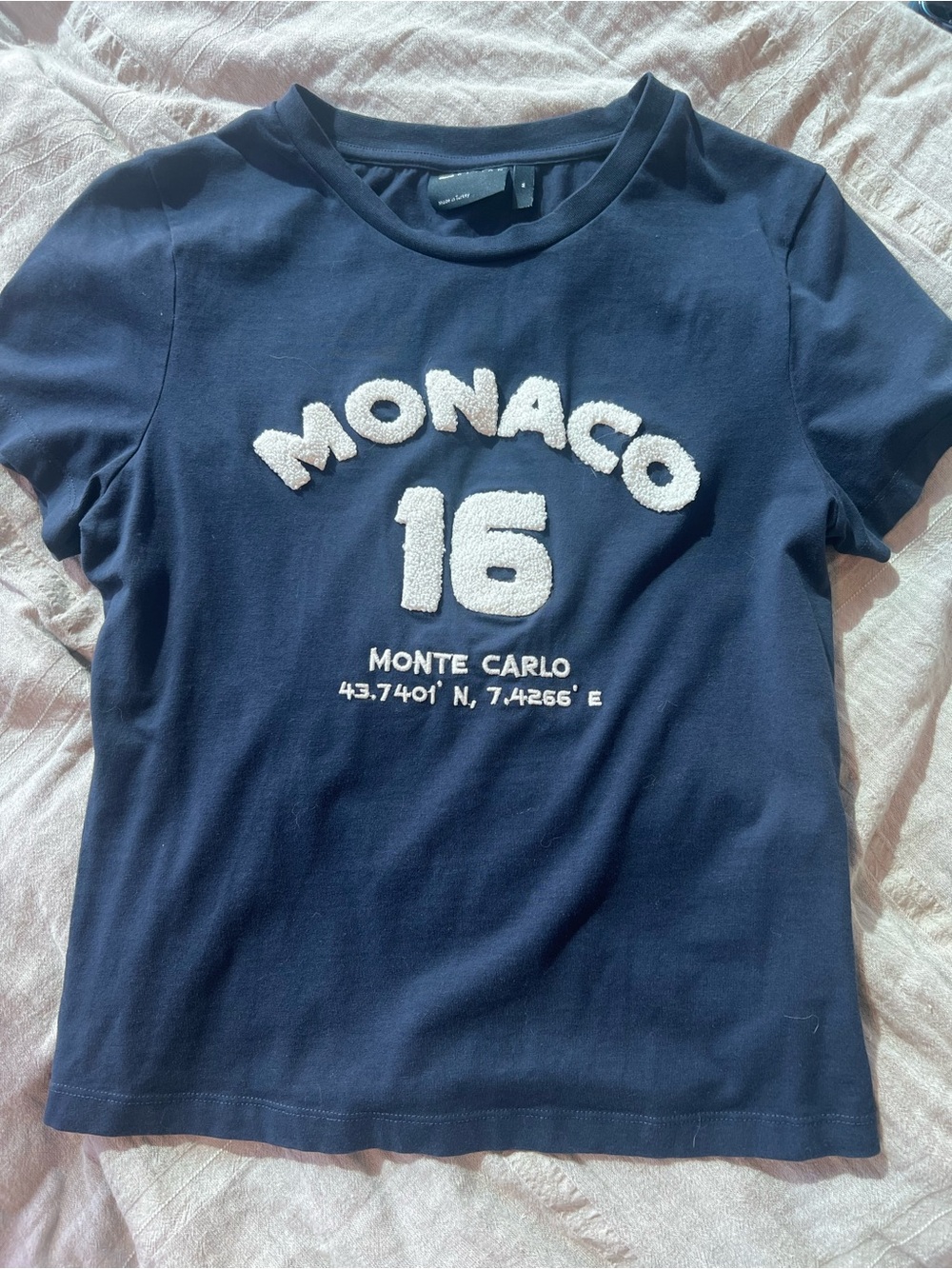ASOS MONACO Navy Baby Tee